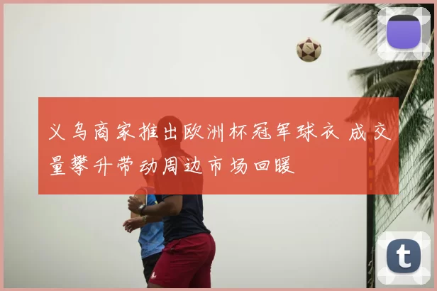 义乌商家推出欧洲杯冠军球衣 成交量攀升带动周边市场回暖