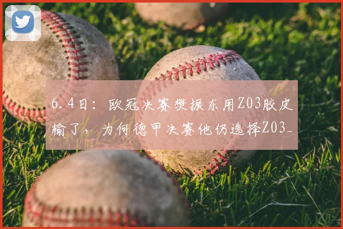 6.4日：欧冠决赛樊振东用Z03胶皮输了，为何德甲决赛他仍选择Z03_比赛_乒乓球拍_产品